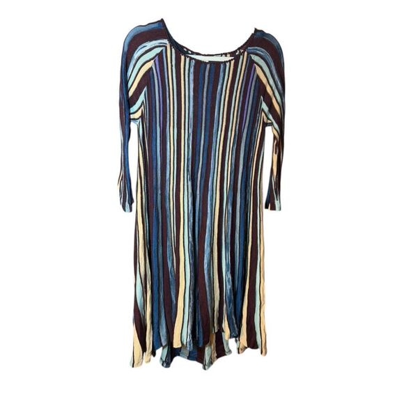 MOTH Anthropologie Womens Nora Colorful Stripe Sweater Dress Alpaca Wool S - Picture 1 of 10